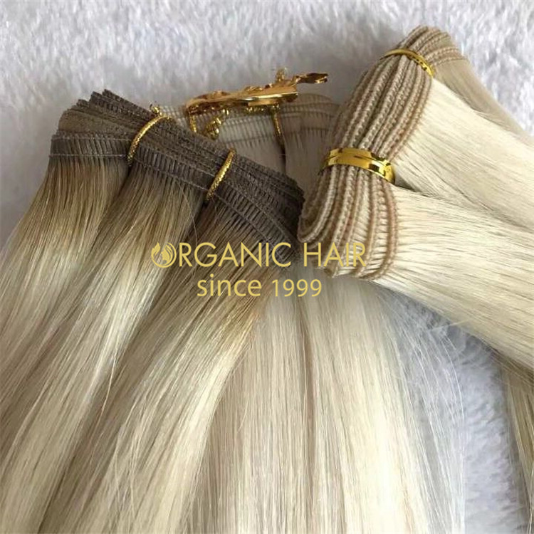 New hair-Hybrid hair weft or flat weft hair with top quality A108